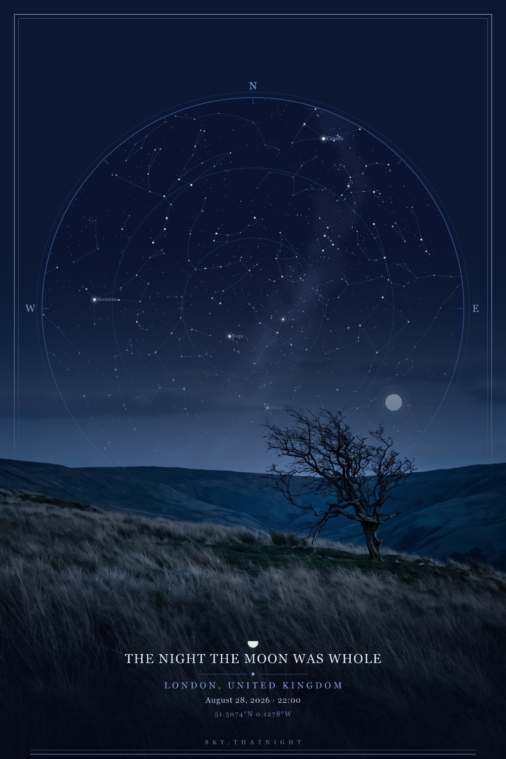 Tonight the moon is full