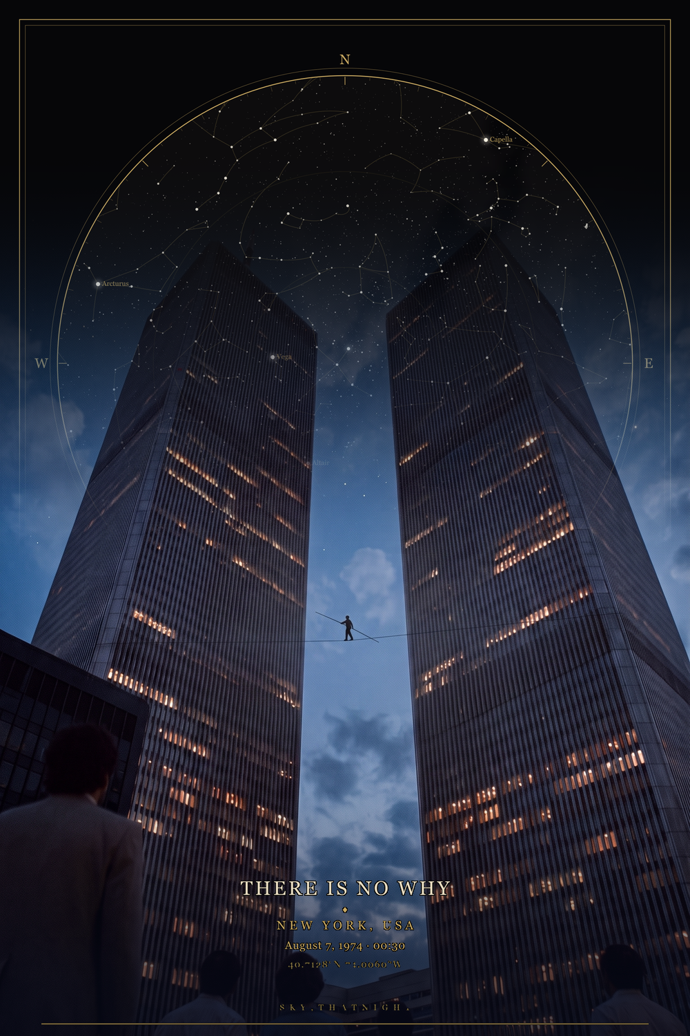 The night they strung a wire between the Twin Towers