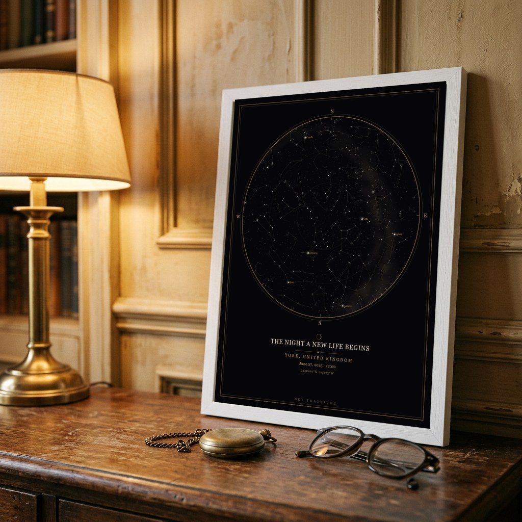 A retirement star map mockup